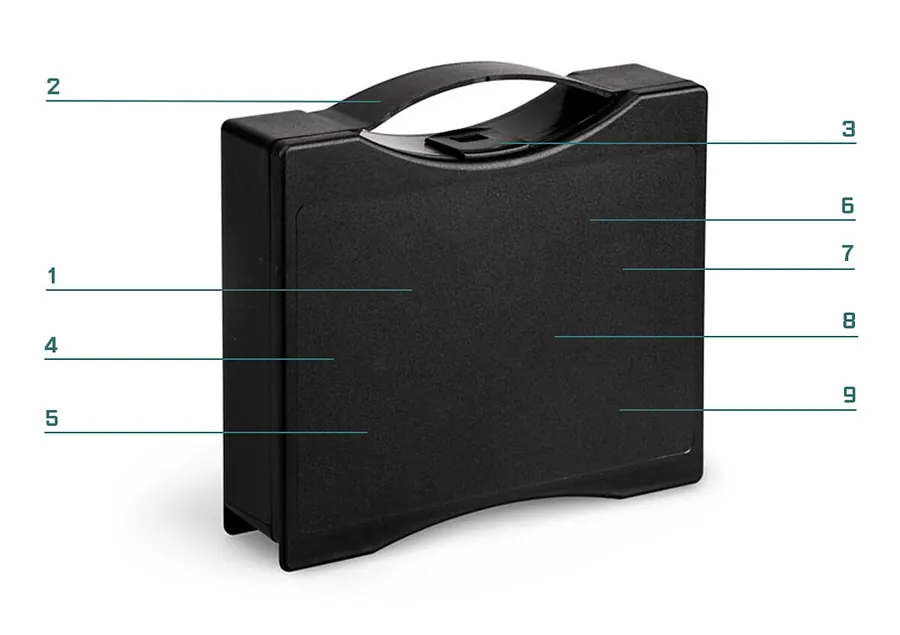 RoseCase RCS RCS 1136 numbered feature diagram