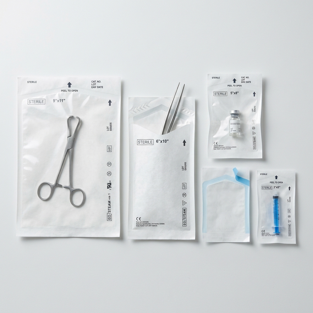 Tyvek peel pouches